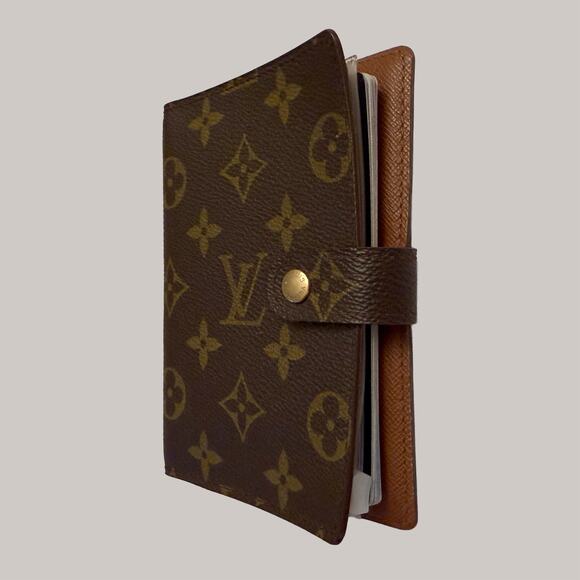 Louis Vuitton Monogram Agenda PM Notebook Cover Ring Wallet Passport Holder - Picture 2 of 13